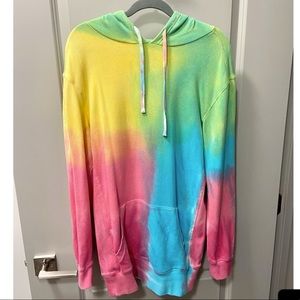NWOT Victoria secret tie dye sweatshirt dress